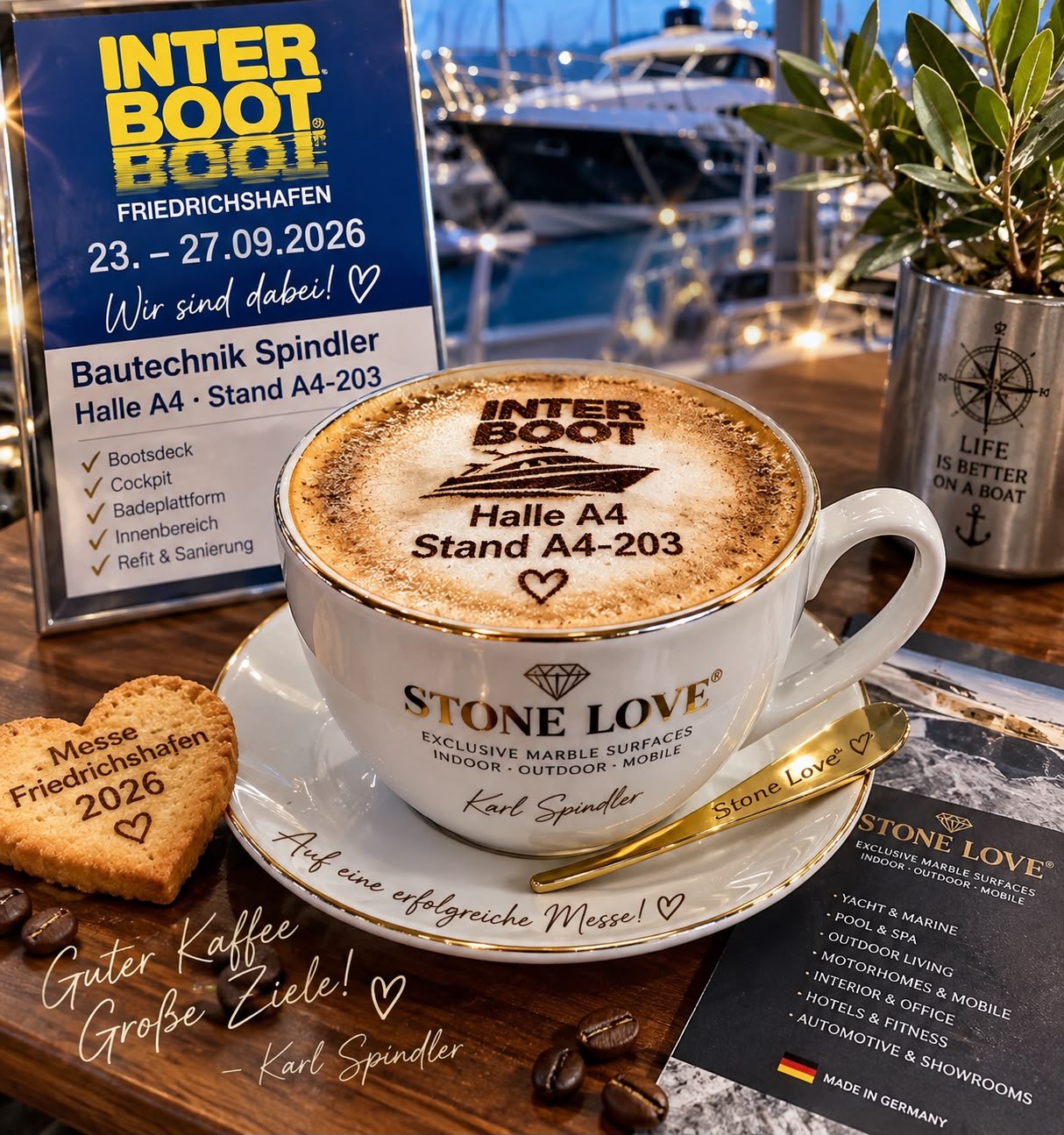 INTERBOOT Friedrichshafen 2026 – Bautechnik Spindler, Halle A4, Stand A4-203: Wir sind dabei
